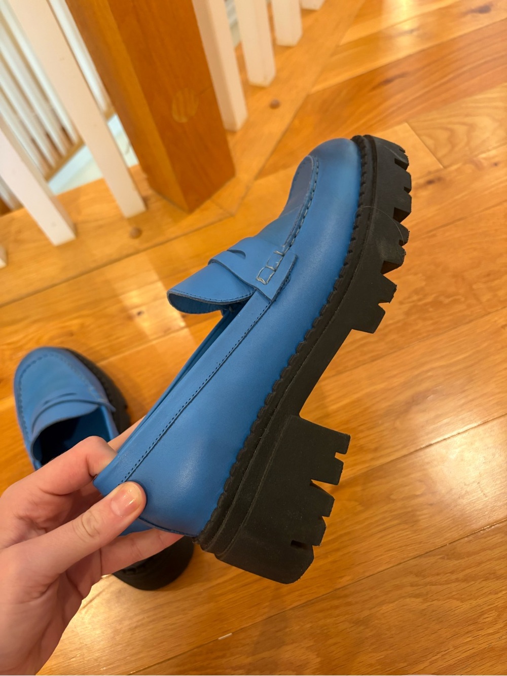 Free People Lyra Lug Sole Loafer Size 10 - Picture 6 of 6